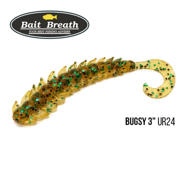 Приманка Bait Breath BUGSY 3" Rock Soul (11 шт.) (Ur24 Pumpkin／green・seed)