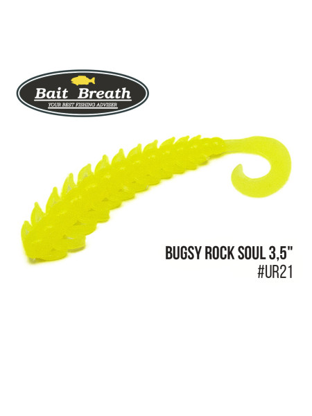 Приманка Bait Breath BUGSY 3,5" Rock Soul (10 шт.) (Ur21 Yellow)