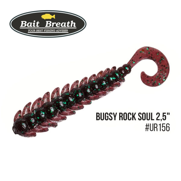 ".Приманка Bait Breath BUGSY 2,5" Rock Soul (12 шт.) (156 Junebug／Green)