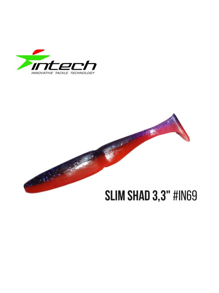 ".Приманка Intech Slim Shad 3,3"(7 шт) (IN69)