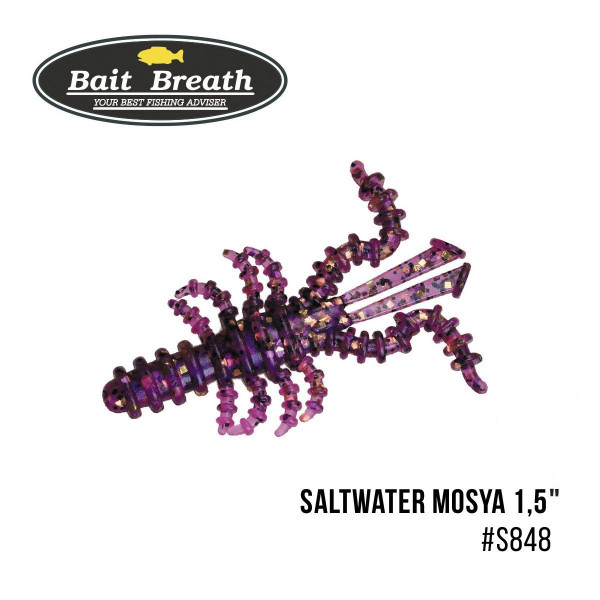 ".Приманка Bait Breath Saltwater Mosya 1,5" (14 шт.) (S848 Purple-PG)