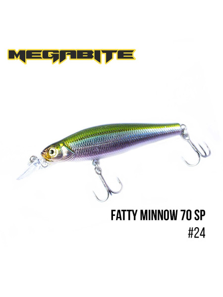 Воблер Megabite Fatty Minnow 70 SP (70 мм, 10 гр, 1,4 m) (24)
