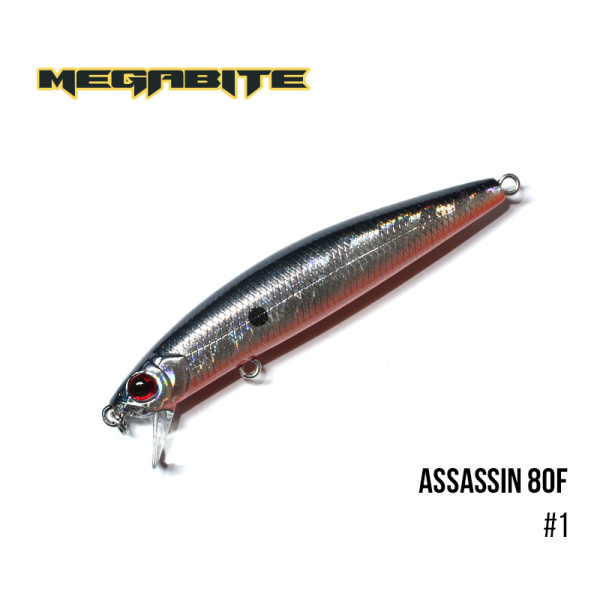 Воблер Megabite Assassin 80 F (80 мм, 7,8 гр, 0,4 m) (1)