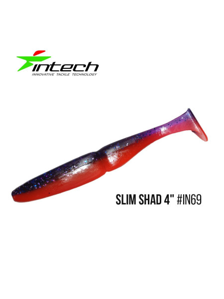 ".Приманка Intech Slim Shad 4 "(5 шт) (IN69)