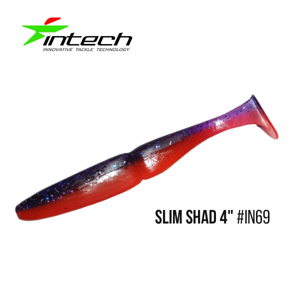 ".Приманка Intech Slim Shad 4 "(5 шт) (IN69)