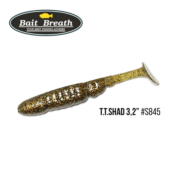 Приманка Bait Breath T.T.Shad 3,2" (7 шт) (S845 Gold melon)