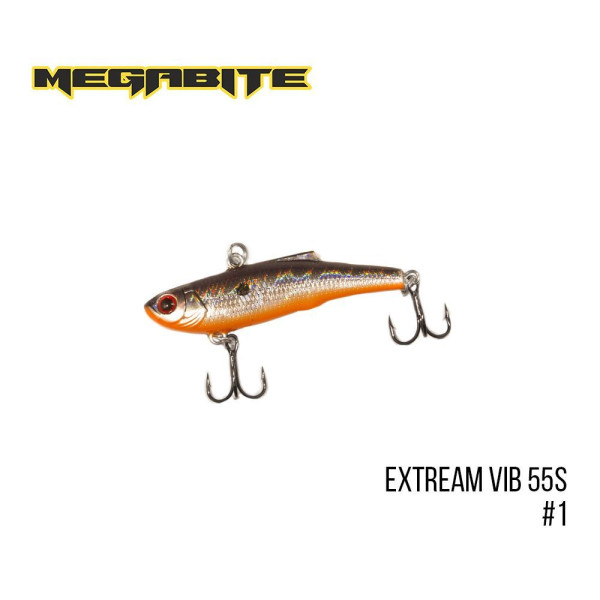 ".Воблер Megabite Extream VIB 55 S (55 mm, 6 g, 4 m) (1)