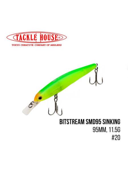 Воблер Tackle House Bitstream SMD95 Sinking (95mm, 11.5g,) (20)
