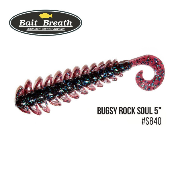 ".Приманка Bait Breath BUGSY 5" Rock Soul (8 шт.) (S840 　colablueparl／blue・green)