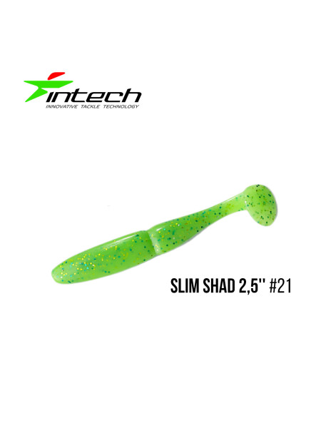 Приманка Intech Slim Shad 2,5"(12 шт) (#21)