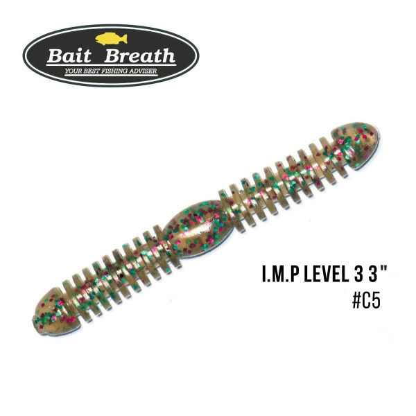 ".Приманка Bait Breath I.M.P level 3 3" (10шт.) (C5 Smoke Brown／Violet／Gold／Black)