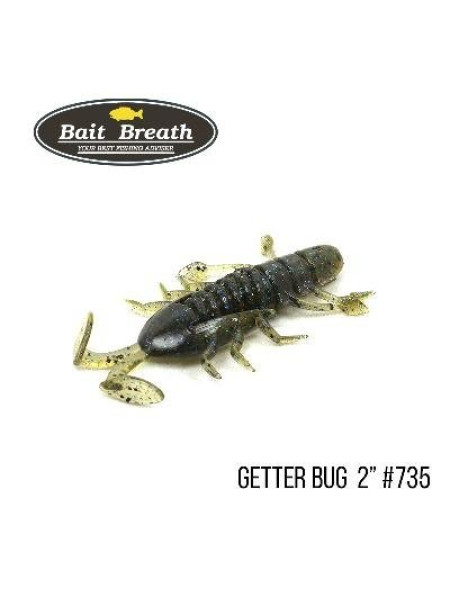 ".Приманка Bait Breath Getter Bug 2" (8 шт) (735 Dark Green Pumpkin / Blue Green)