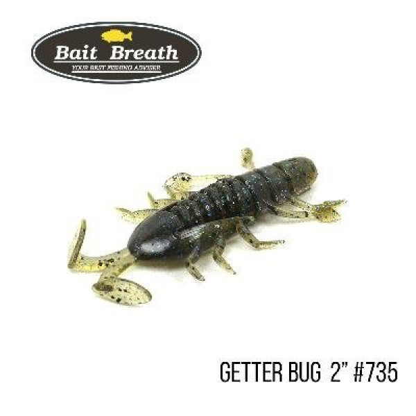 ".Приманка Bait Breath Getter Bug 2" (8 шт) (735 Dark Green Pumpkin / Blue Green)