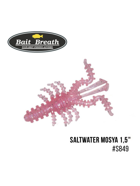 ".Приманка Bait Breath Saltwater Mosya 1,5" (14 шт.) (S849 Lively pink)