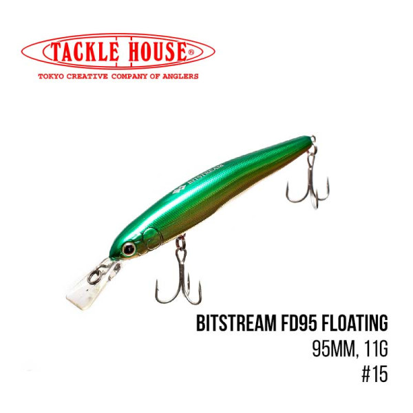 Воблер Tackle House Bitstream FD95 Floating (95mm, 11g,) (15)