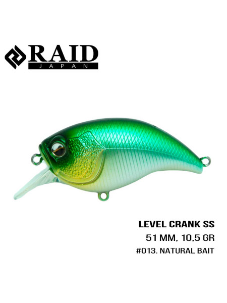 ".Воблер Raid Level Crank (50.8mm, 10.5g) (013 Natural Bait)