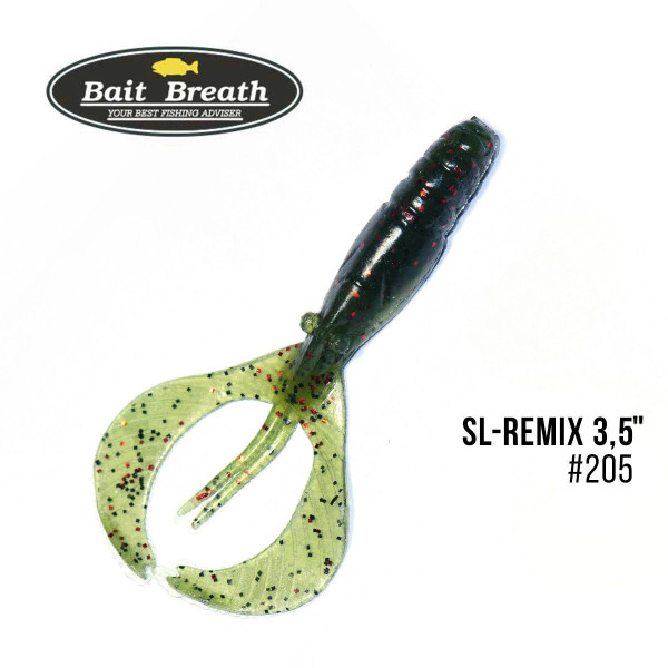 ".Приманка Bait Breath SL-Remix 3,5" (8шт.) (205 　Watermelon/Red・Seed)