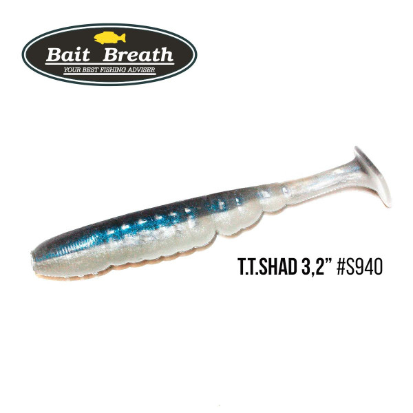 Приманка Bait Breath T.T.Shad 3,2" (7 шт) (940 BYS albino shad)