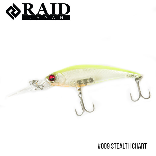 Воблер Raid Level Shad Sprinter 68MR (68mm, 5.6g) (009 Stealth Chart)