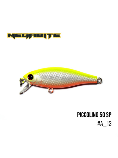 Воблер Megabite Piccolino 50 SP (50 мм, 4,2 гр, 0,5 m) (A_13)