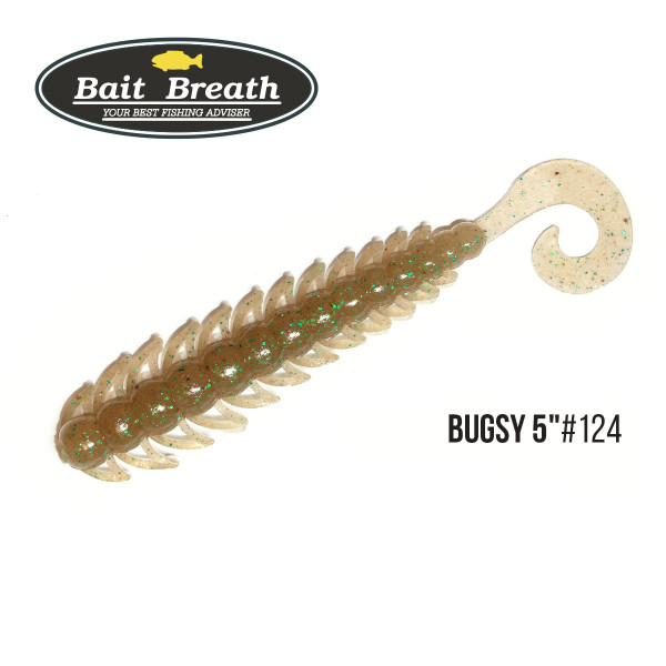 Приманка Bait Breath BUGSY 5"(6шт.) (124 Cinnamon/Green)