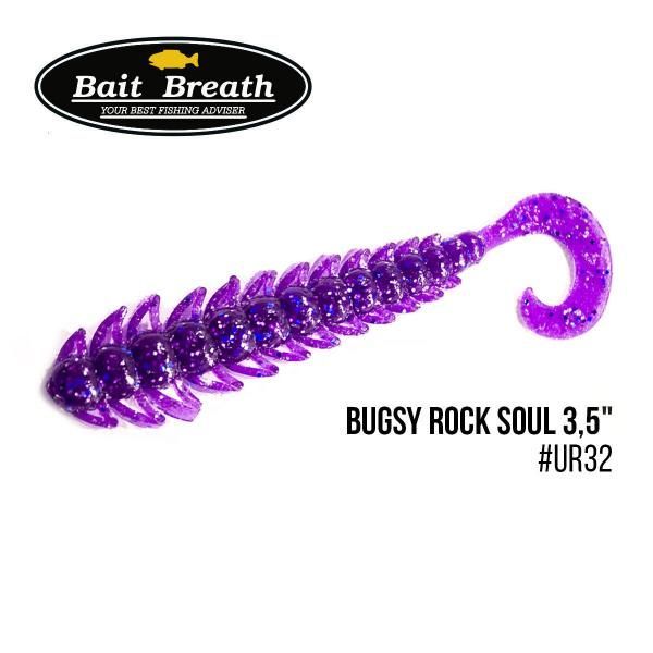 ".Приманка Bait Breath BUGSY 3,5" Rock Soul (10 шт.) (S-07 Electric Blue Shad)