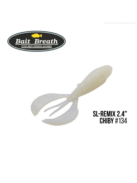 ".Приманка Bait Breath SL-Remix Chiby 2,4" (10 шт) (#134 White Pearl)