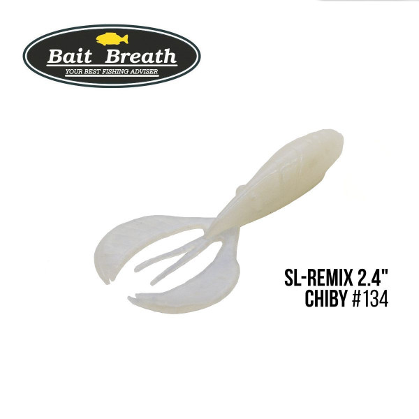 ".Приманка Bait Breath SL-Remix Chiby 2,4" (10 шт) (#134 White Pearl)