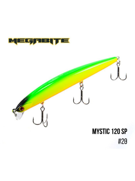 ".Воблер Megabite Mystic 120 SP (120 мм, 14,8 гр, 0,5 m) (23)