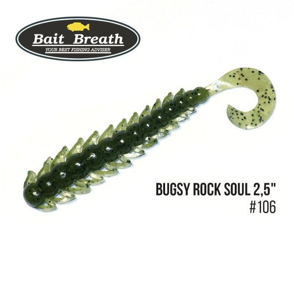 ".Приманка Bait Breath BUGSY 2,5" Rock Soul (12 шт.) (#106 Watermelon Seed)