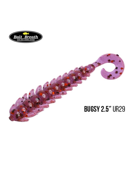 Приманка Bait Breath BUGSY 2,5" (10шт.) (Ur29 Chameleon／Red・seed)