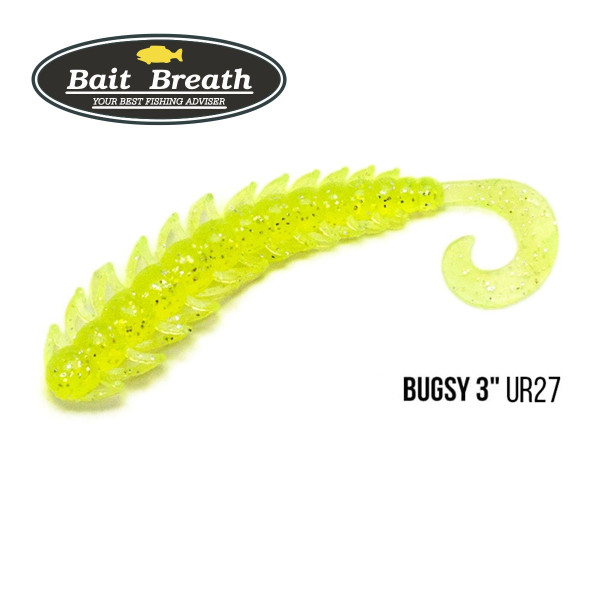 Приманка Bait Breath BUGSY 3" Rock Soul (11 шт.) (Ur27 Chartreuse／silver)