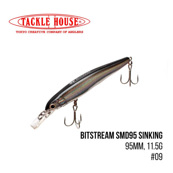 Воблер Tackle House Bitstream SMD95 Sinking (95mm, 11.5g,) (09)
