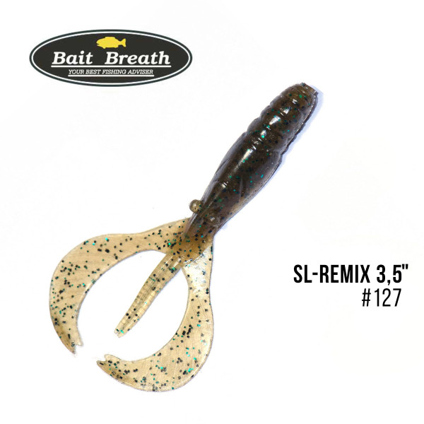 Приманка Bait Breath SL-Remix 3,5" (8шт.) (127 Olive/Green・Seed)