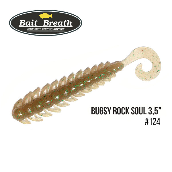 Приманка Bait Breath BUGSY 3,5" Rock Soul (10 шт.) (124 　Cinnamon/Green)