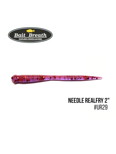 ".Приманка Bait Breath Needle RealFry 2" (15шт.) (Ur29 Chameleon／Red・seed)