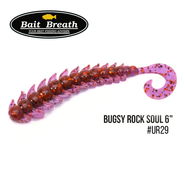 Приманка Bait Breath BUGSY 6" Rock Soul (6шт.) (Ur29 Chameleon／Red・seed)