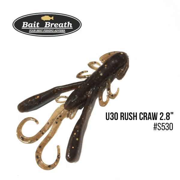 ".Приманка Bait Breath U30 Rush Craw 2.8" (7шт.) (S530 Golden Craw)