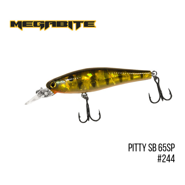 Воблер Megabite Pitty SB 65 SP (65 mm, 6.1 g, 1.5 m) (244)