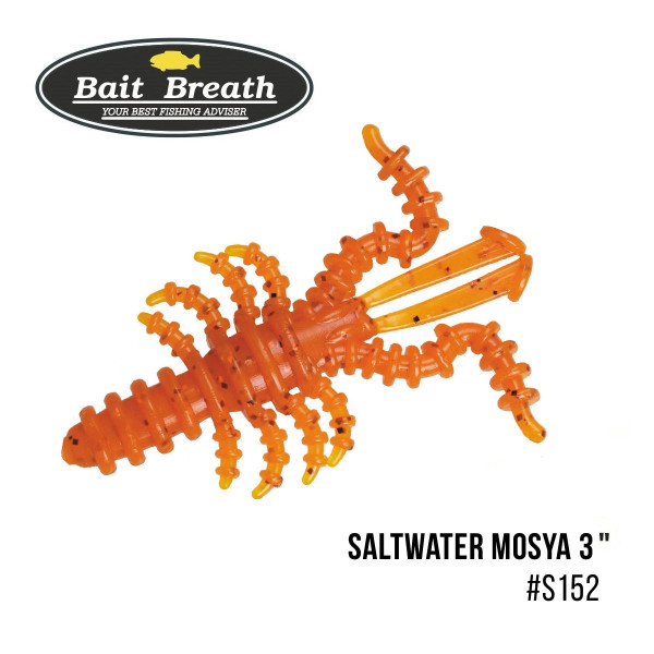 ".Приманка Bait Breath Saltwater Mosya 3" (6 шт.) (S152 Orange／red)