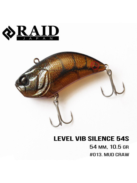 Воблер Raid Level Vib Silence (54mm, 10.5g) (013 Mud Craw)