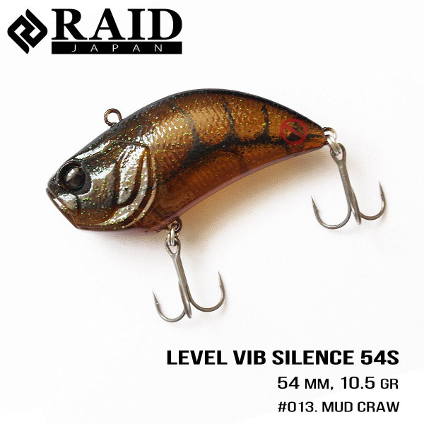 Воблер Raid Level Vib Silence (54mm, 10.5g) (013 Mud Craw)