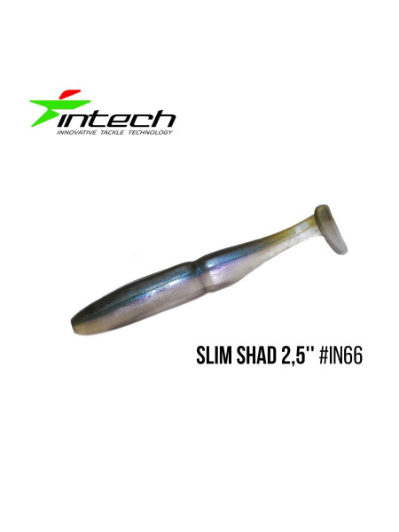 ".Приманка Intech Slim Shad 2,5"(12 шт) (IN66)