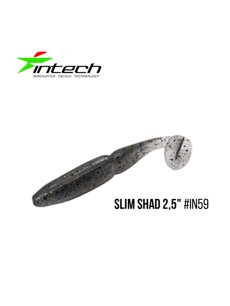 Приманка Intech Slim Shad 2,5"(12 шт) (IN59)