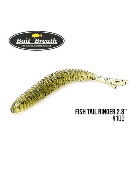 Приманка Bait Breath U30 Fish Tail Ringer 2.8 (8шт.) (106 Watermelon/Seed)