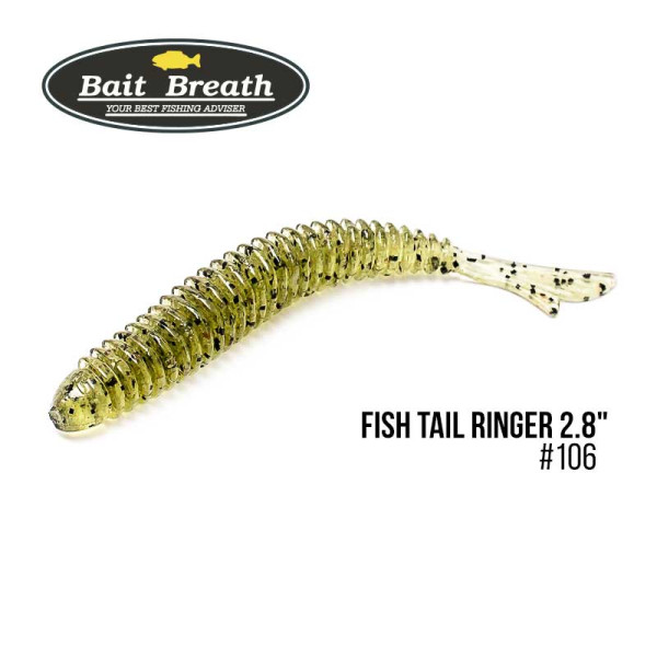 Приманка Bait Breath U30 Fish Tail Ringer 2.8 (8шт.) (106 Watermelon/Seed)