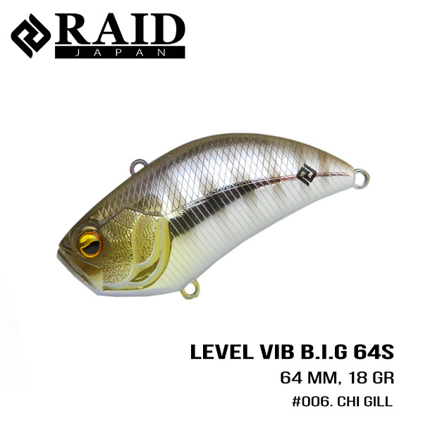 Воблер Raid Level Vib B.I.G. (64mm, 18g) (006 Chi Gill)