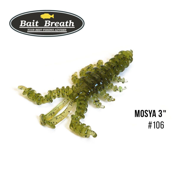 ".Приманка Bait Breath U30 Mosya 3" (6шт.) (106 Watermelon/Seed)