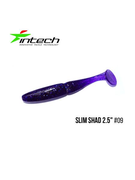 Приманка Intech Slim Shad 2,5"(12 шт) (#09)