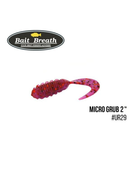 ".Приманка Bait Breath Micro Grub 2" (12шт.) (Ur30)